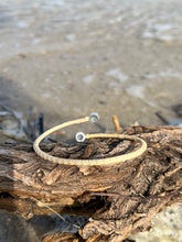 Load image into Gallery viewer, Small Moonstone Porthole Cuff
